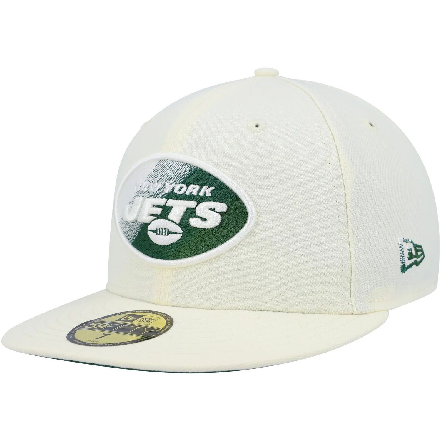 

Мужская приталенная шляпа New Era Cream New York Jets Chrome Dim 59FIFTY