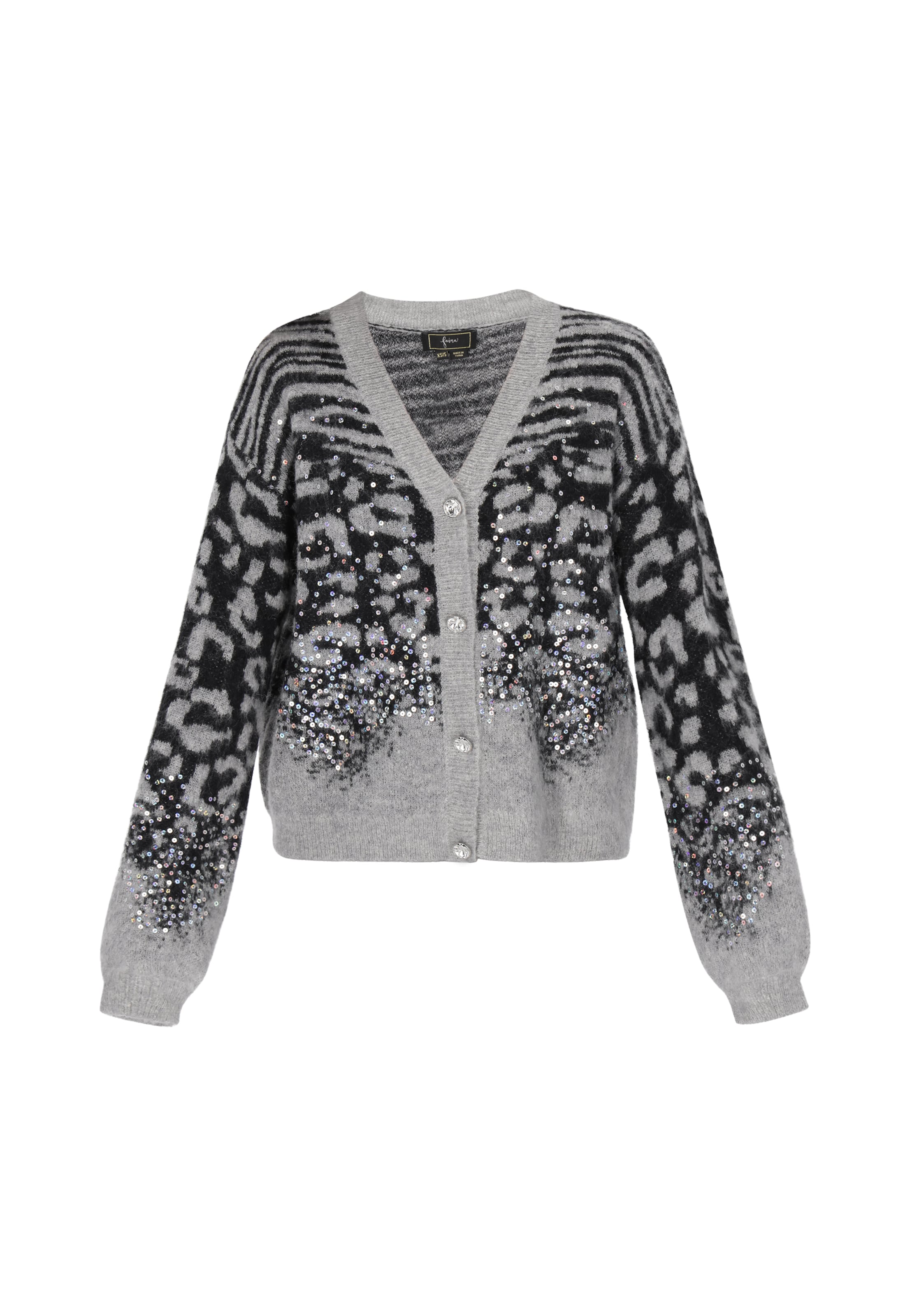 

Faina Вязаный кардиган в черном цвете