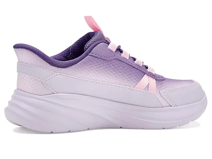 Кроссовки с технологией Hands Free Slip-Ins Wave 92 SKECHERS KIDS, Rose — фото 4