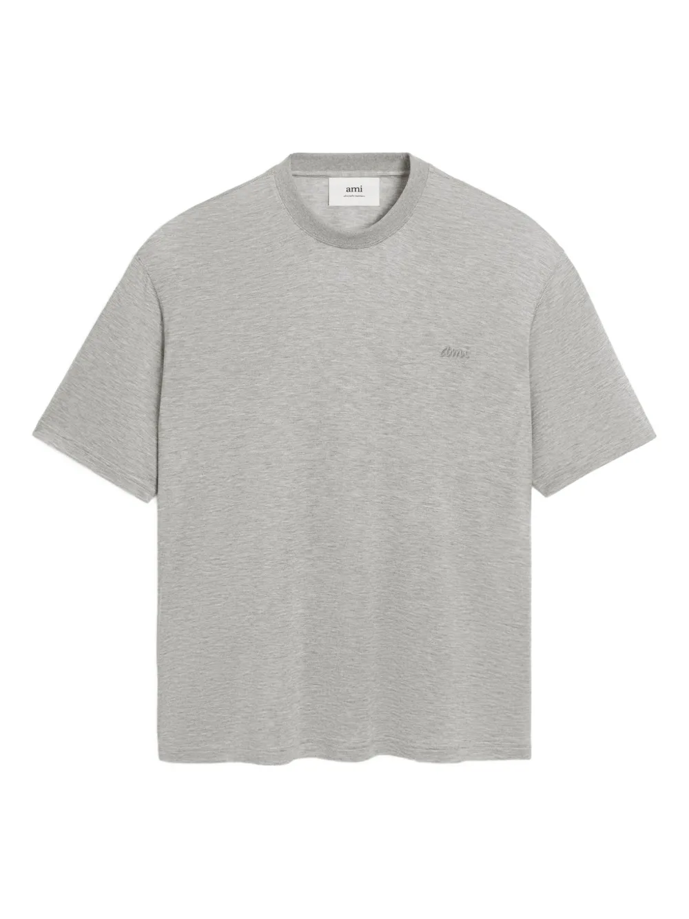 

Футболка с вышивкой Ami Paris, серый