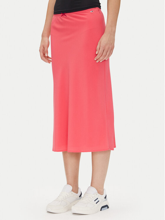 

Юбка миди стандартный крой Tjw Midi Aop Skirt DW0DW20272 Tommy Jeans, красный