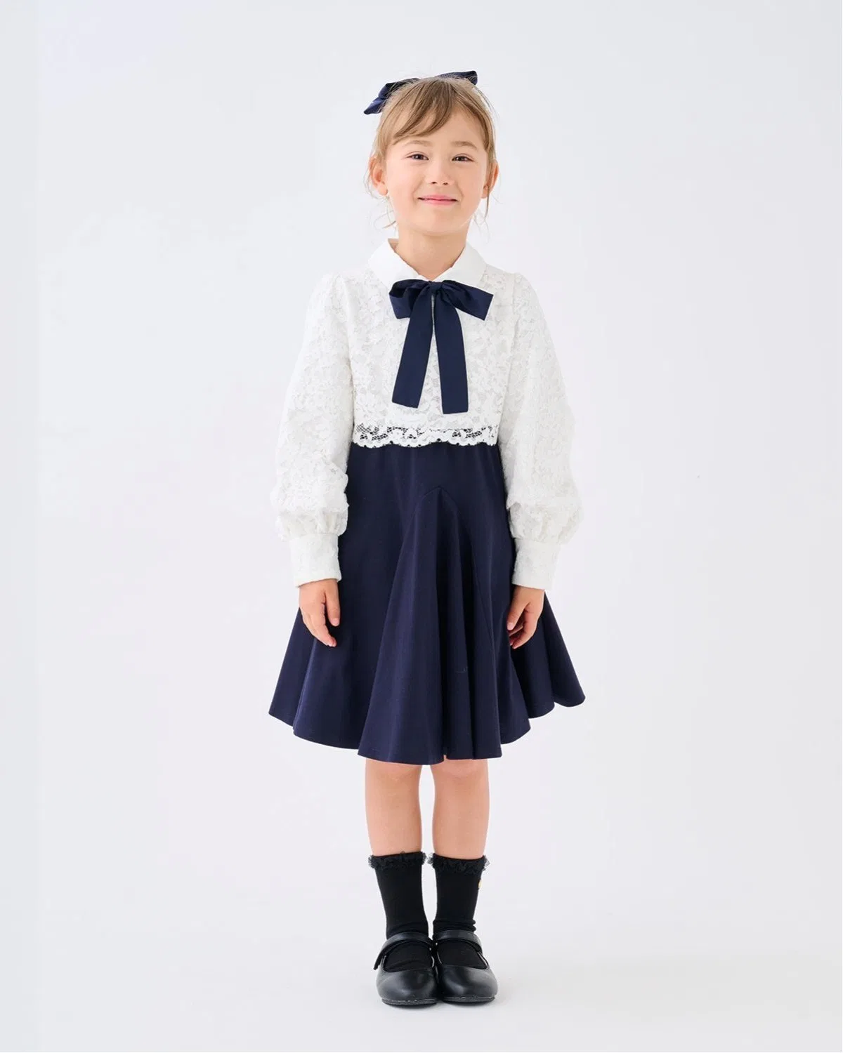 Детское платье kate spade new york kids с кружевной вставкой
