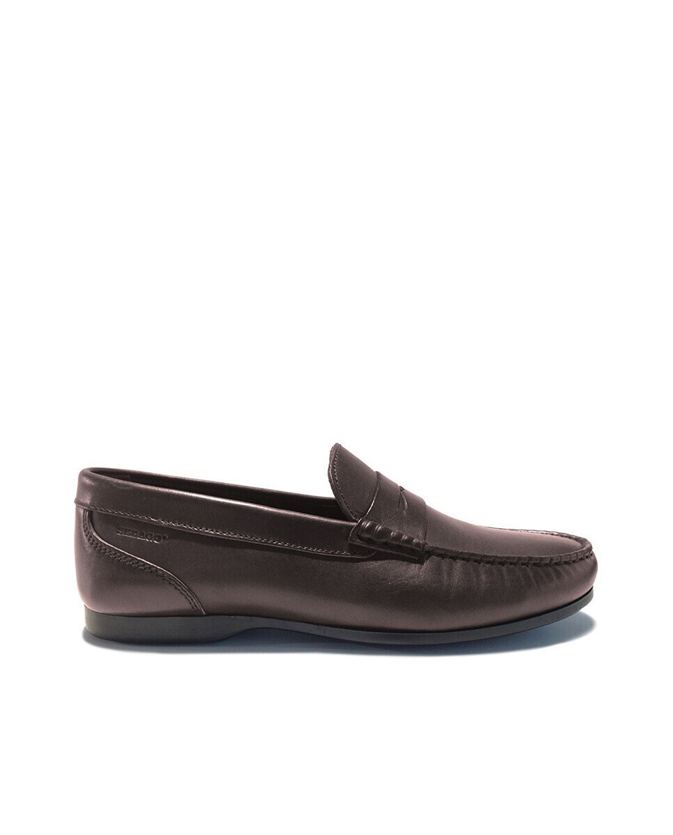 

Мужские коричневые кожаные мокасины Sebago, коричневый