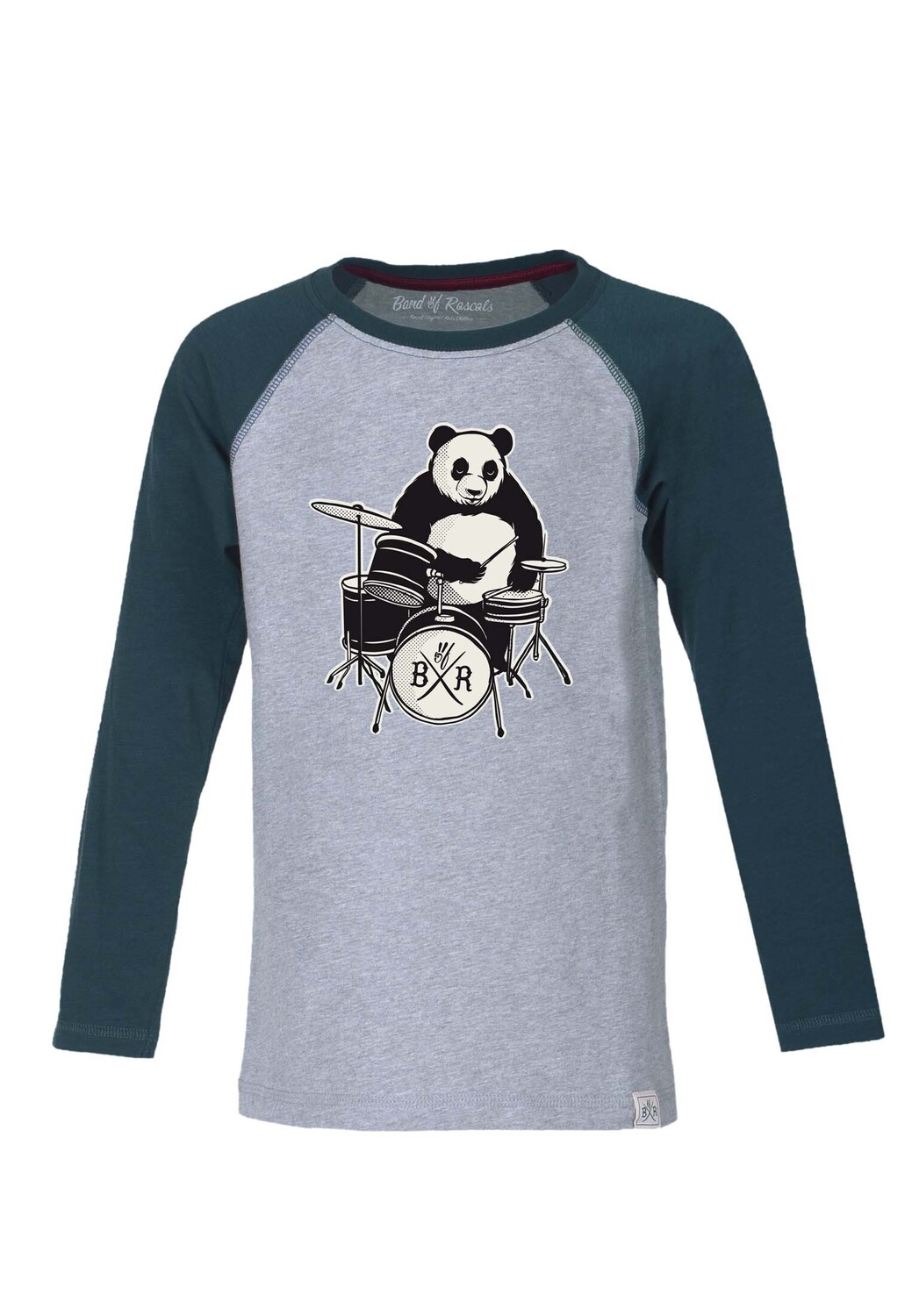 

Лонгслив Band of Rascals Panda, бензиновый