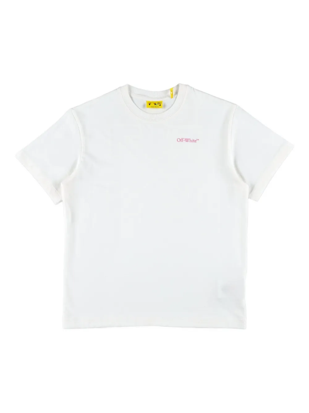 

Футболка с принтом логотипа OFF-WHITE KIDS, белый