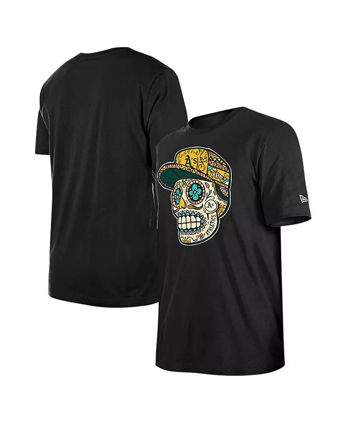 

Мужская черная футболка Oakland Athletics Sugar Skulls New Era