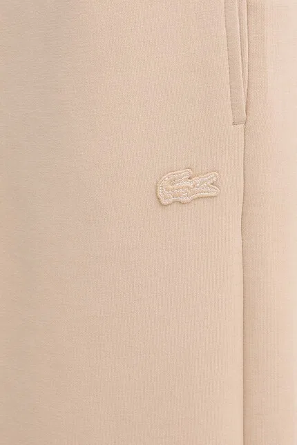 Штаны спортивные Lacoste, свободного кроя, бежевый — фото 4