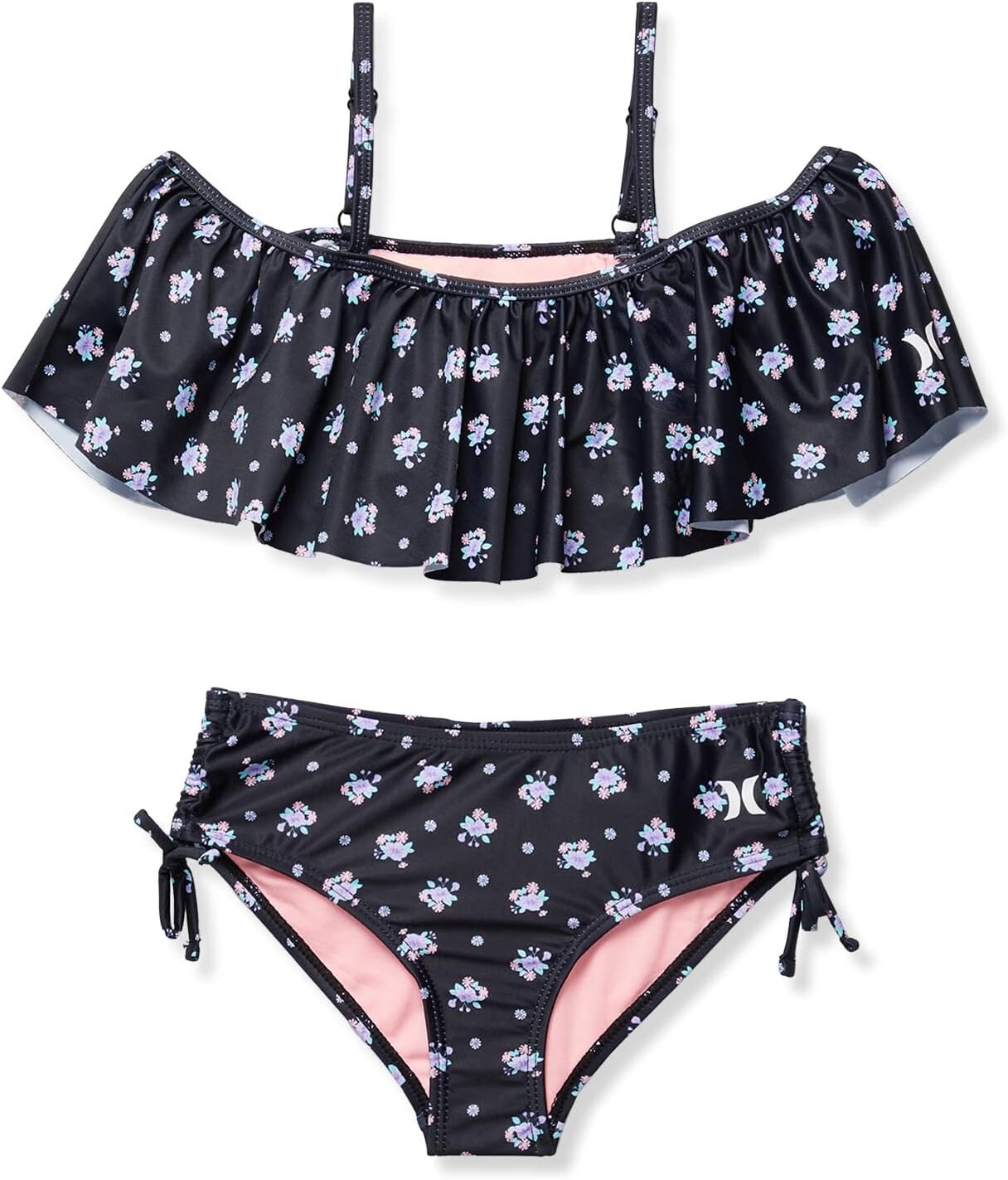 

Купальник Hurley Kids Flounce Bikini Set, черный