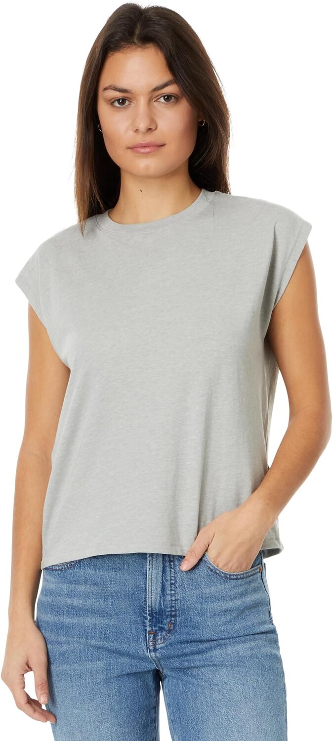 

Топ Madewell Northside Vintage Muscle Tank, цвет Light Hthr Grey