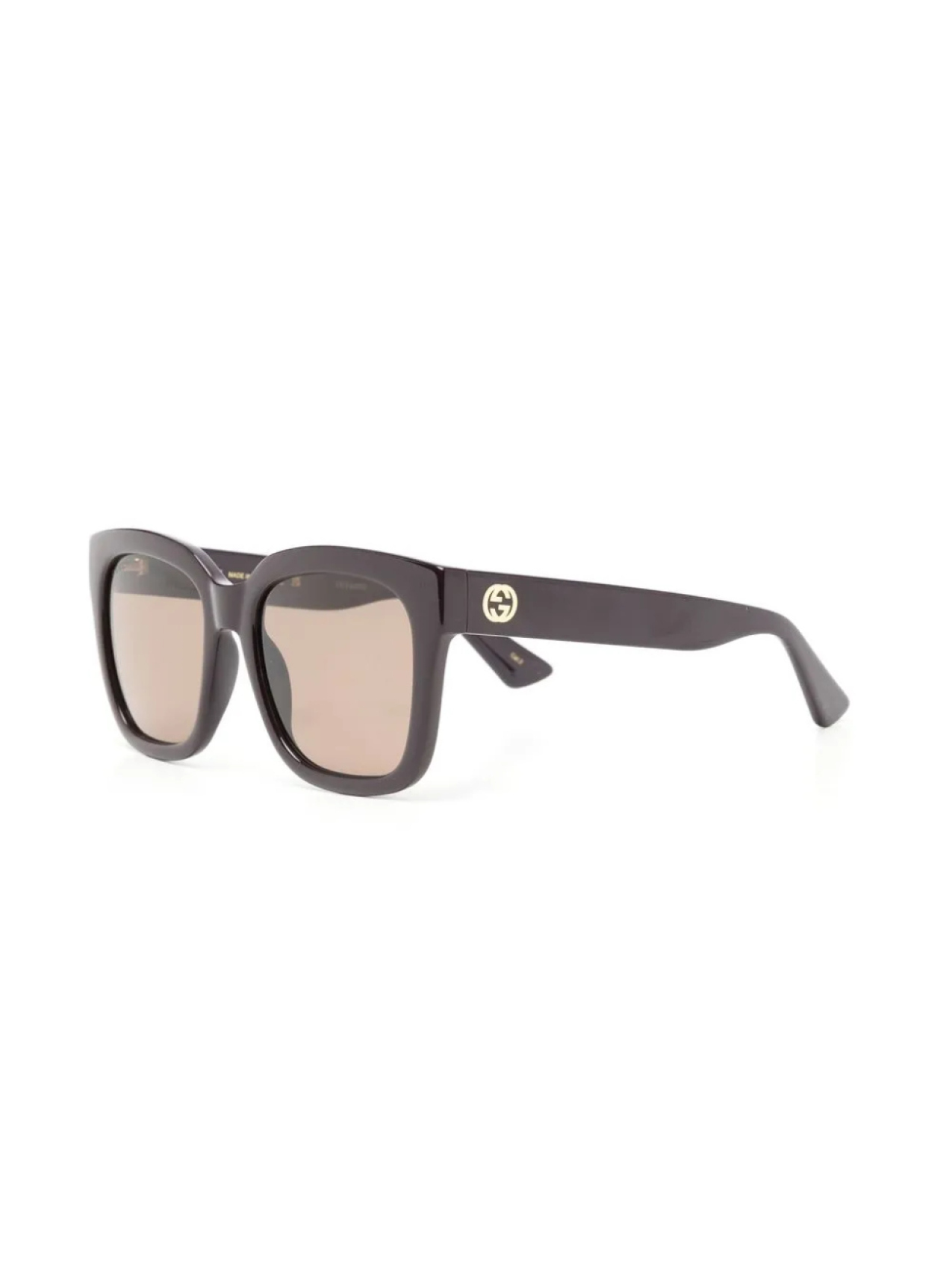 Солнцезащитные очки в прямоугольной оправе Gucci Eyewear, коричневый — фото 2