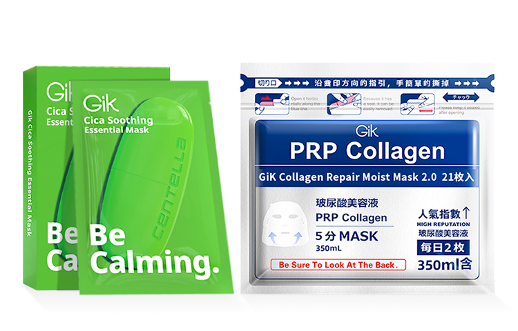 Наборы для ухода за кожей Unisex GIK, Collagen Hydrating 21 Pcs/Bag+Astaxanthin Facial Mask 10 Sheets/Box — фото 4