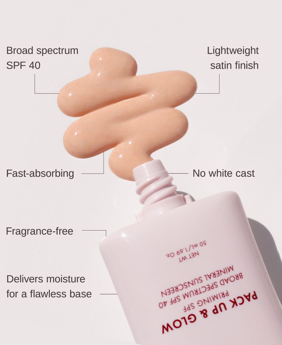 Минеральный солнцезащитный крем-праймер Pack Up & Glow SPF 40 Wander Beauty, — фото 2