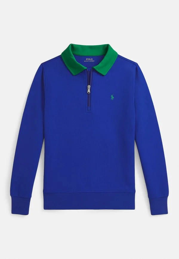 Тканевая толстовка с воротником, двойной вязки, размер 714y. Polo Ralph Lauren, New Sapphire