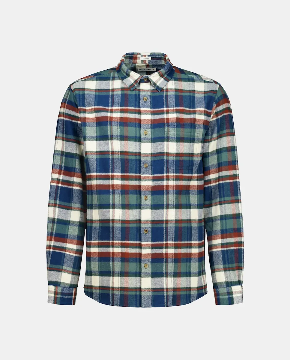 

Рубашка с длинным рукавом для мужчин Green Coast, экрю