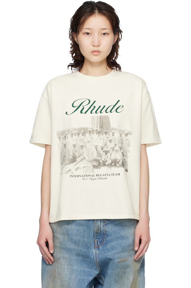 

Rhude Футболка Off-White с надписью "Virgin Islands"