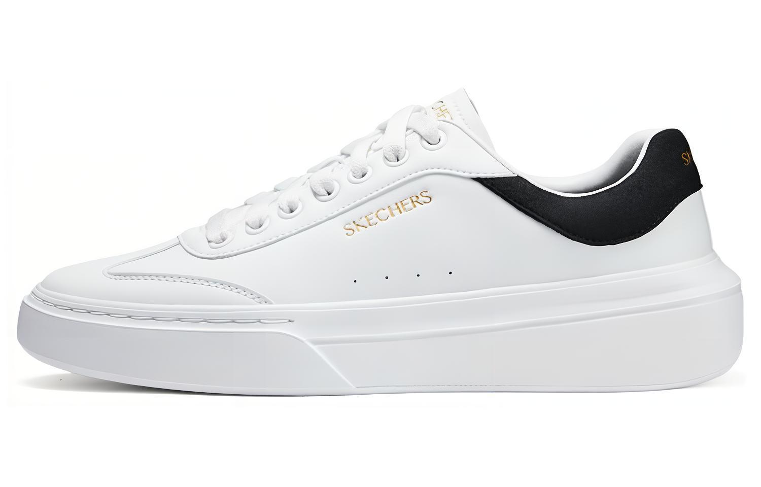 

Классические низкие кроссовки для скейтбординга мужские белые Skechers, белый черный