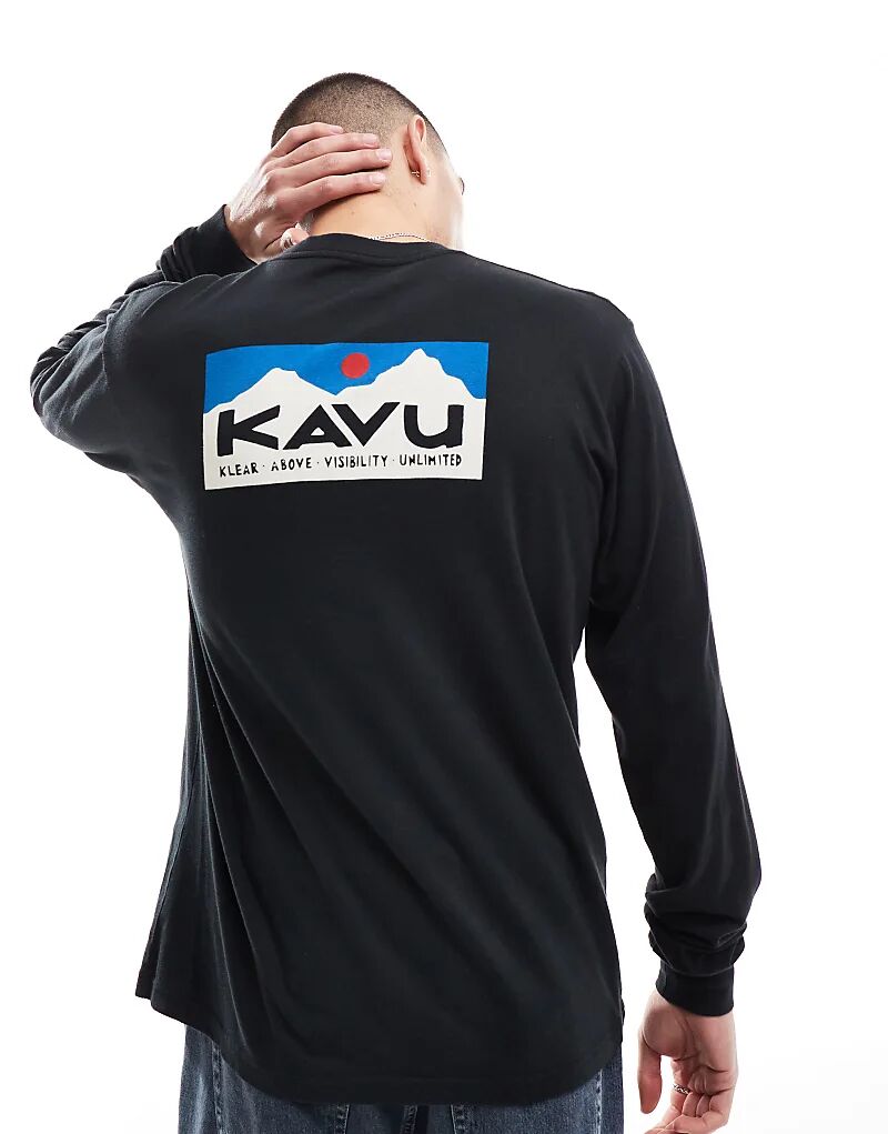 

Футболка с длинными рукавами Kavu klear above etch art черного цвета
