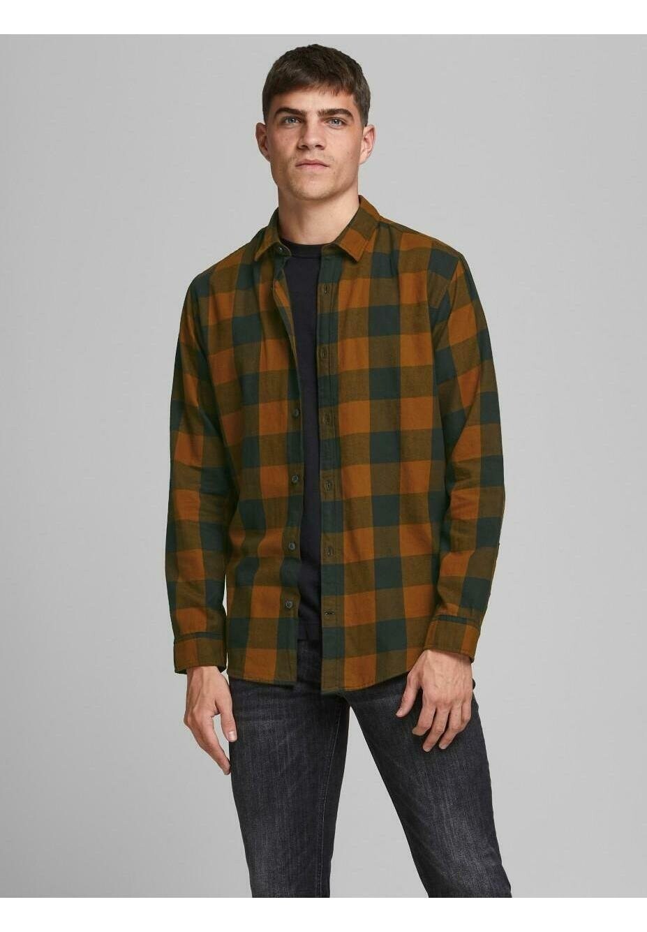 

Рубашка LANGÄRMLIGES TWILL MIT Jack & Jones, апельсин