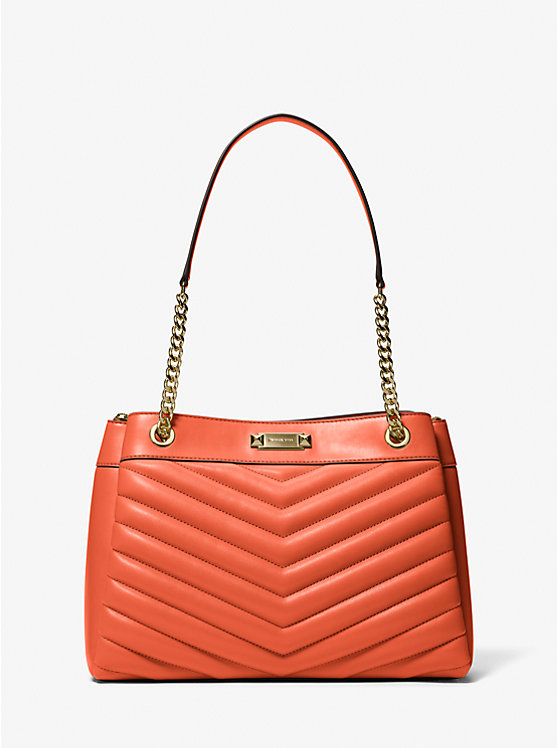 

Стеганая сумка-тоут Whitney среднего размера Michael Kors, красный