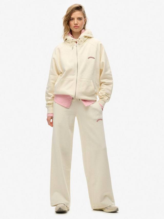 Элегантный худи Essential Logo Oversized из чистого органического хлопка Superdry, Desert Bone White — фото 3
