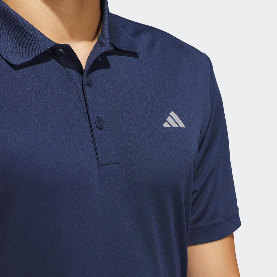 Мужская рубашка-поло для гольфа с коротким рукавом - темно-синяя ADIDAS — фото 3