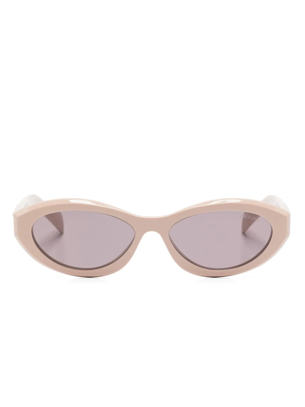 

Солнцезащитные очки в овальной оправе Prada Eyewear, розовый