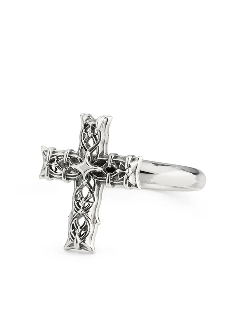 

Кольцо с крестом Нотр-Дам Emanuele Bicocchi, серебристый
