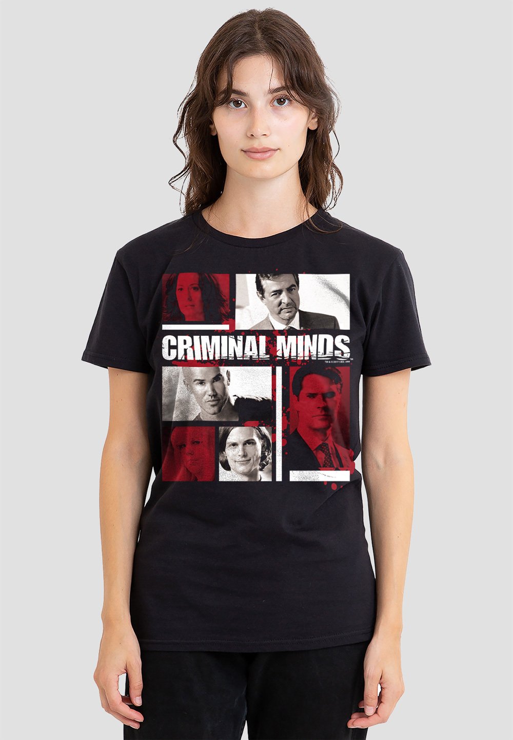 

Футболка с принтом CRIMINAL MINDS CHARACTER BOXES Cotton Soul, черный