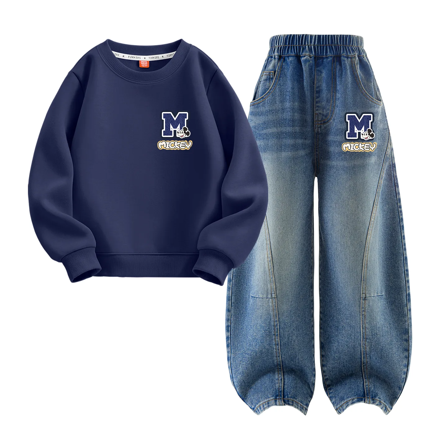 Детский спортивный комплект Casual Disney, Di 28 Navy Blue+Di 28 Mickey Mouse K Denim Light Blue — фото 4