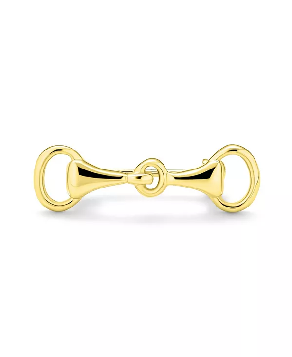 

Брошь-Булавка в виде мундштука для лошади, позолоченное серебро 14 карат Bling Jewelry, gold-tone