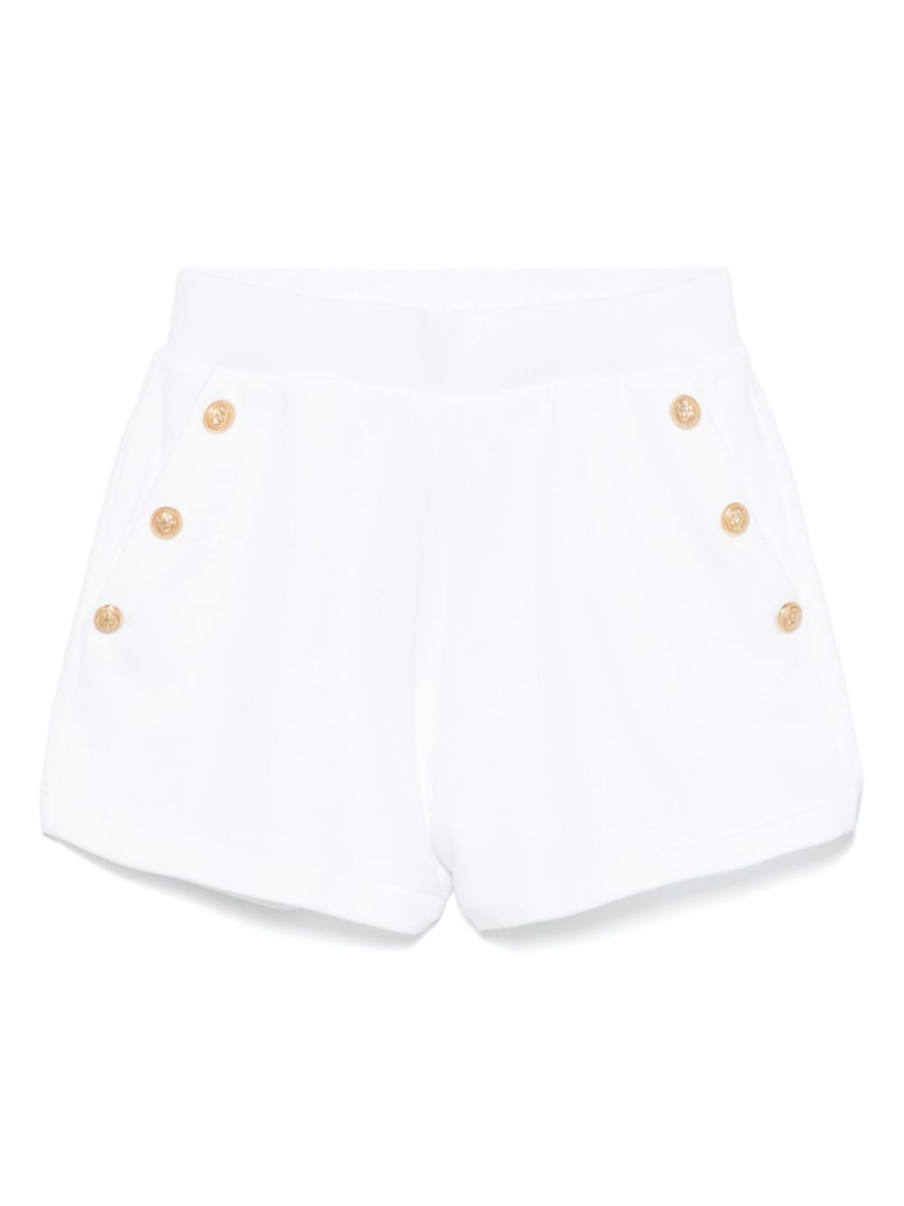 

Balmain Kids шорты с тиснеными пуговицами, белый