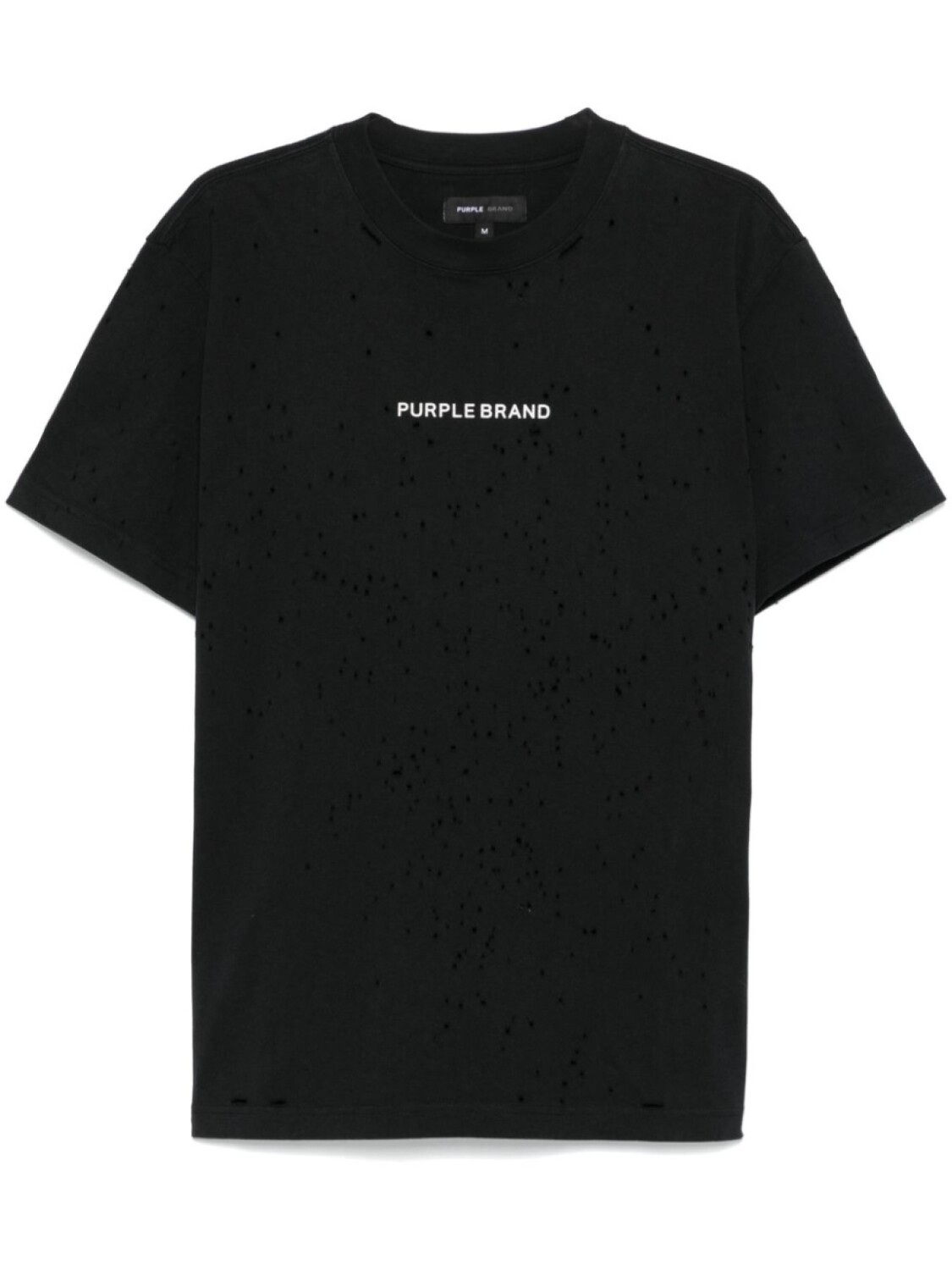 

Рваная футболка Purple Brand, черный