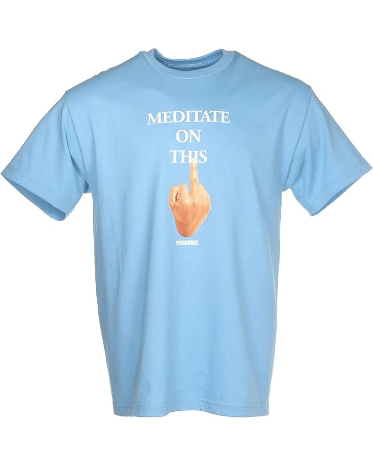 

Футболка Pleasures Message T-Shirt, цвет Carolina Blue