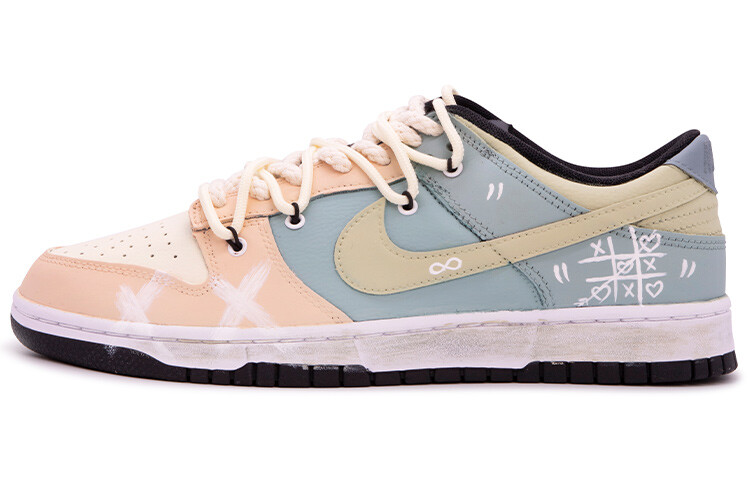 

Кроссовки Nike Dunk Skateboard Shoes Men Low-Top Pink/Green/Blue