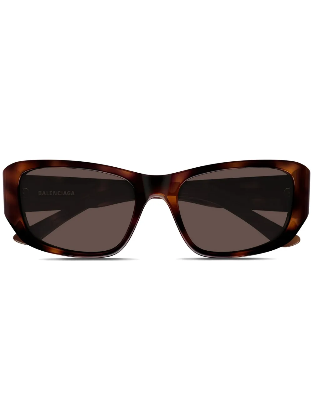 

Солнцезащитные очки в прямоугольной оправе Balenciaga Eyewear, коричневый