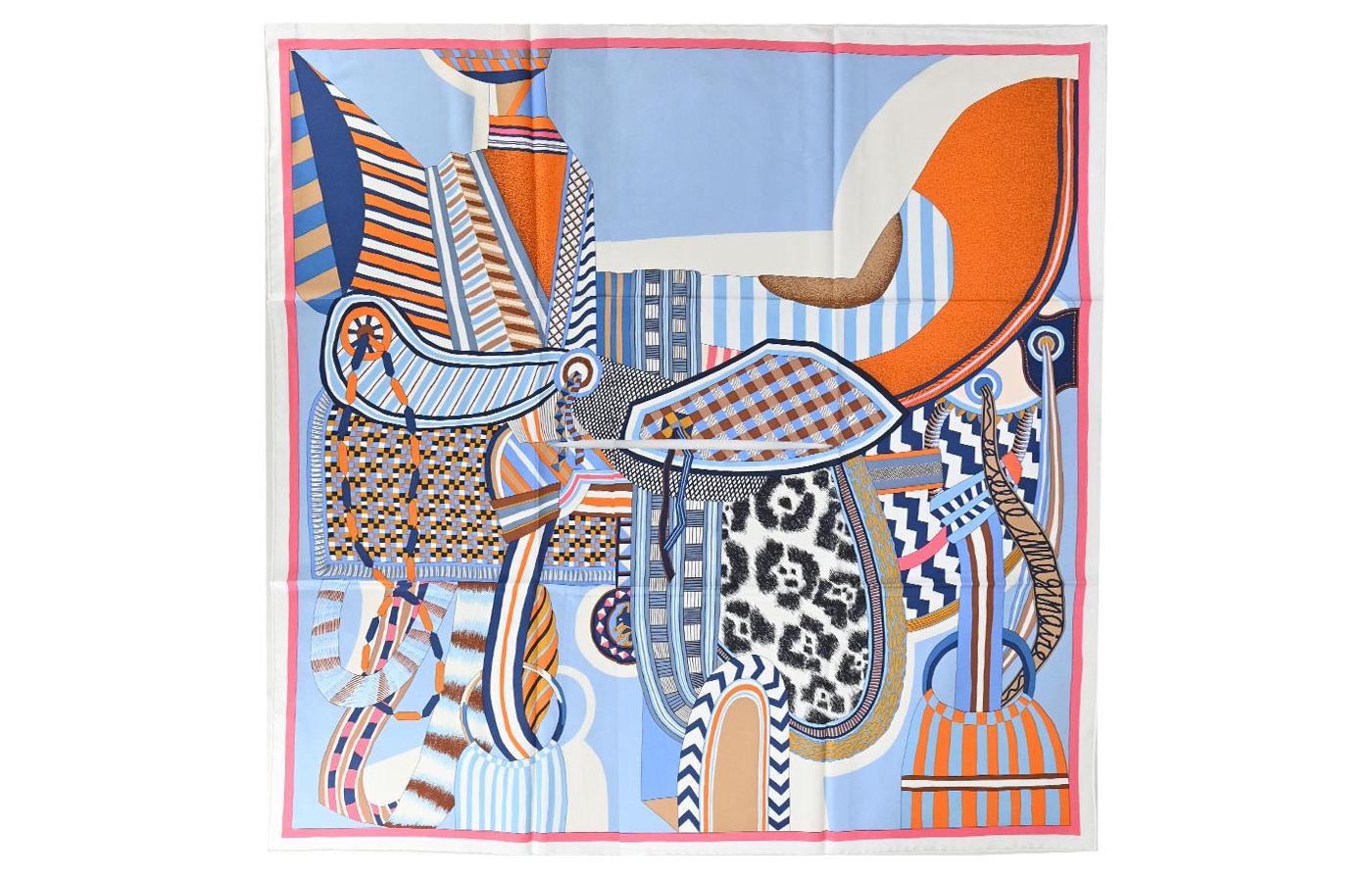 

HERMES Шаль женская разноцветная