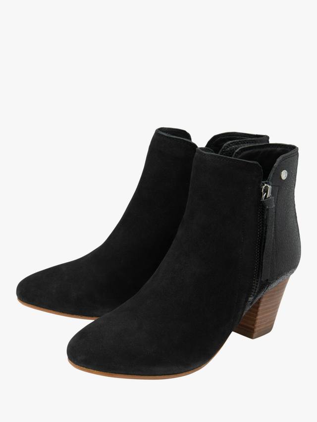 Ботинки Tay Suede на каблуке с высоким голенищем Ravel, Black — фото 2