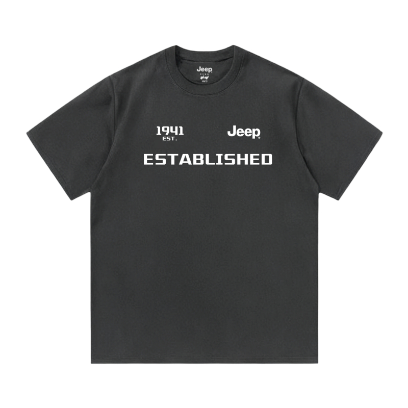 

Футболка с круглым вырезом для школьников Jeep, темно-серый