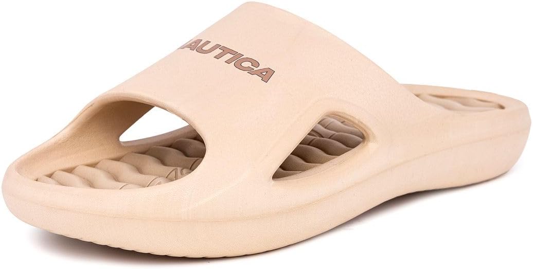 

Мужские спортивные шлепанцы Nautica для душа, для дома и улицы - легкие, прочные и удобные, хаки