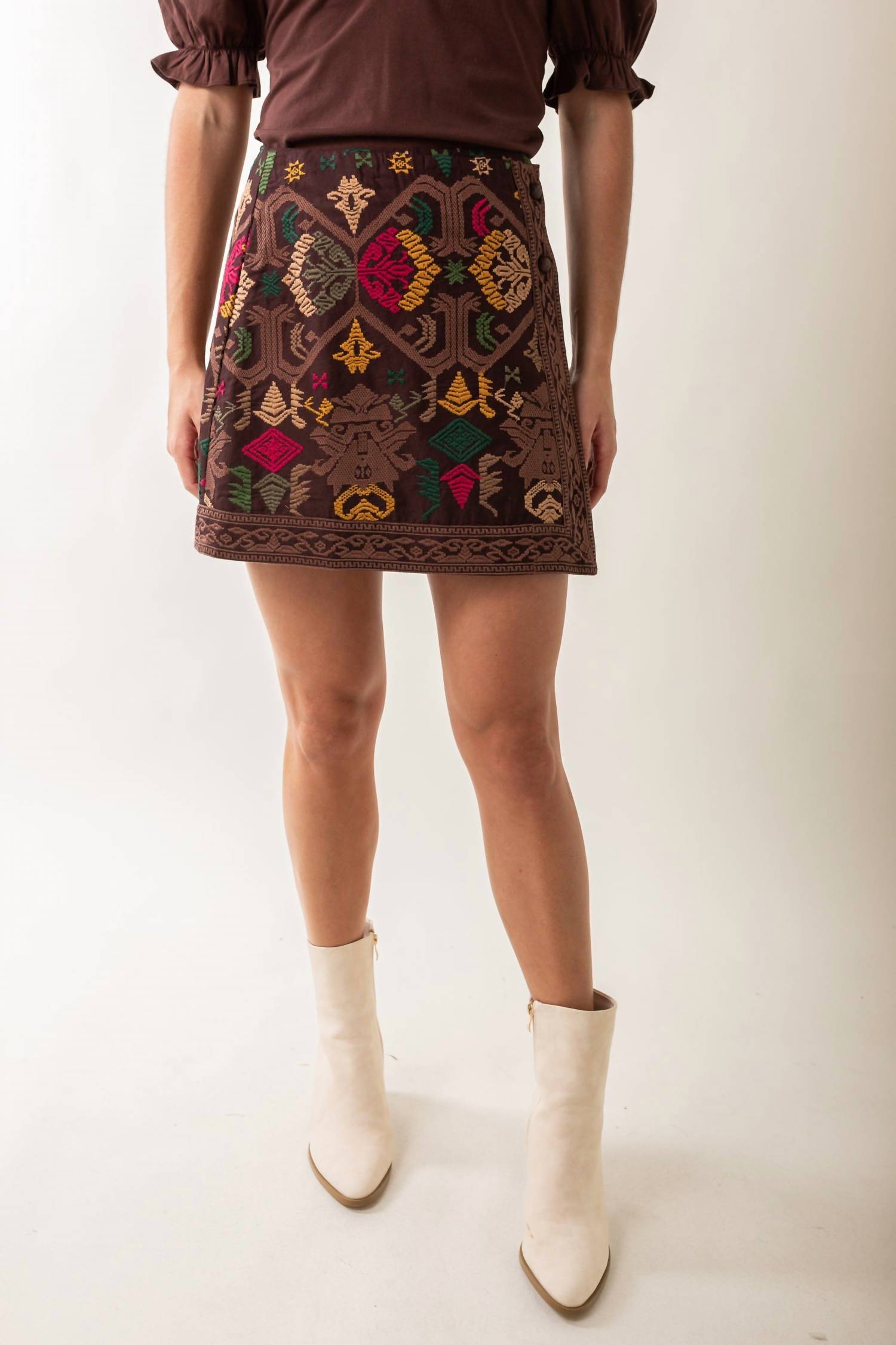 

Юбка Scarlett в цвете Choc Multi LOVE THE LABEL