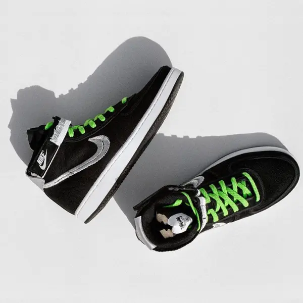 Кроссовки x stussy vandal высокие Nike, черный — фото 3