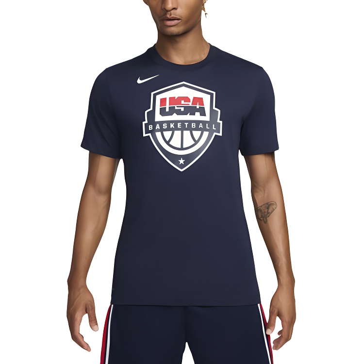 Футболка мужская обсидианового цвета Obsidian Nike, Obsidian Color — фото 2
