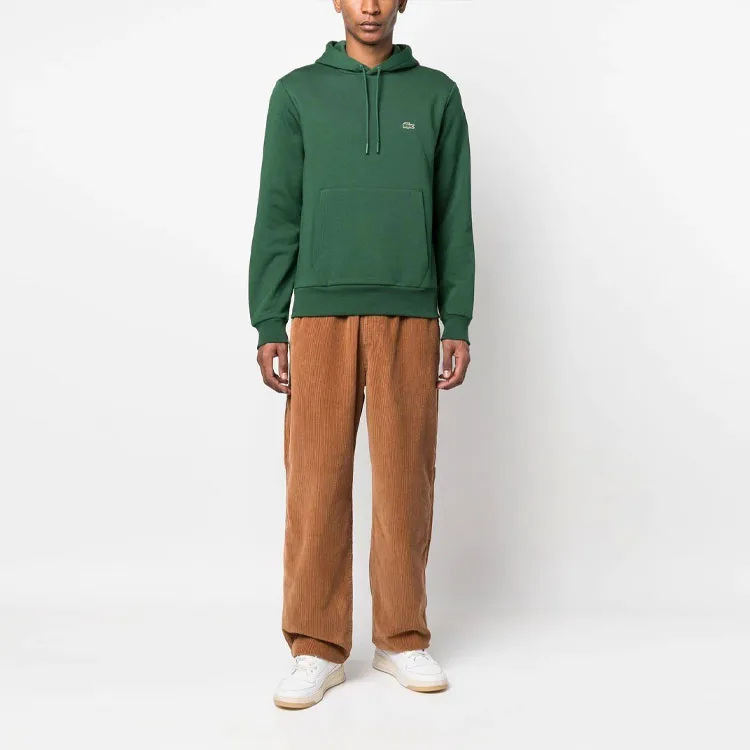 Толстовка с логотипом и шнурком LACOSTE, зеленый — фото 3