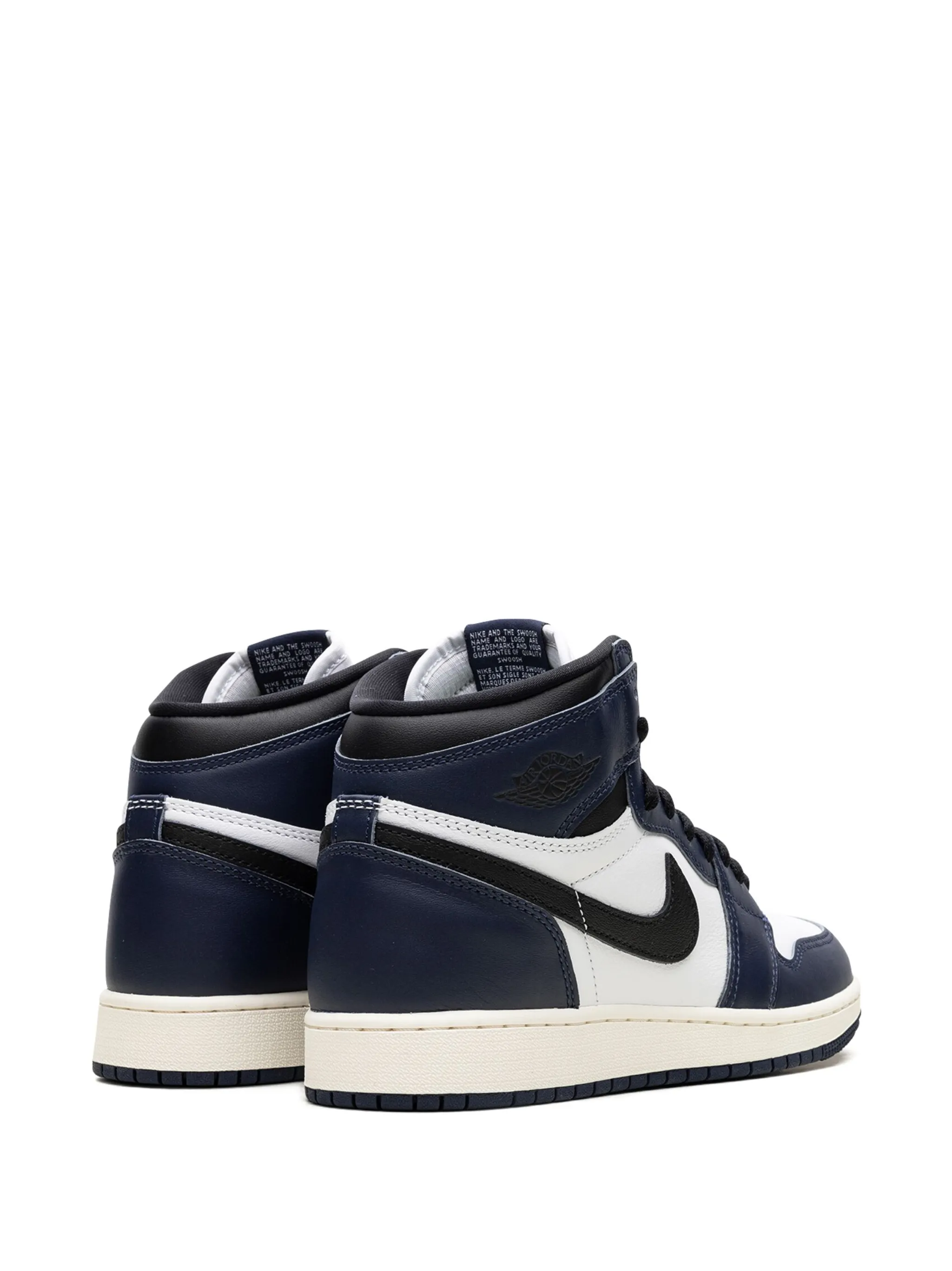 Кроссовки Air Jordan 1 High OG Navy Jordan Kids, синий — фото 3