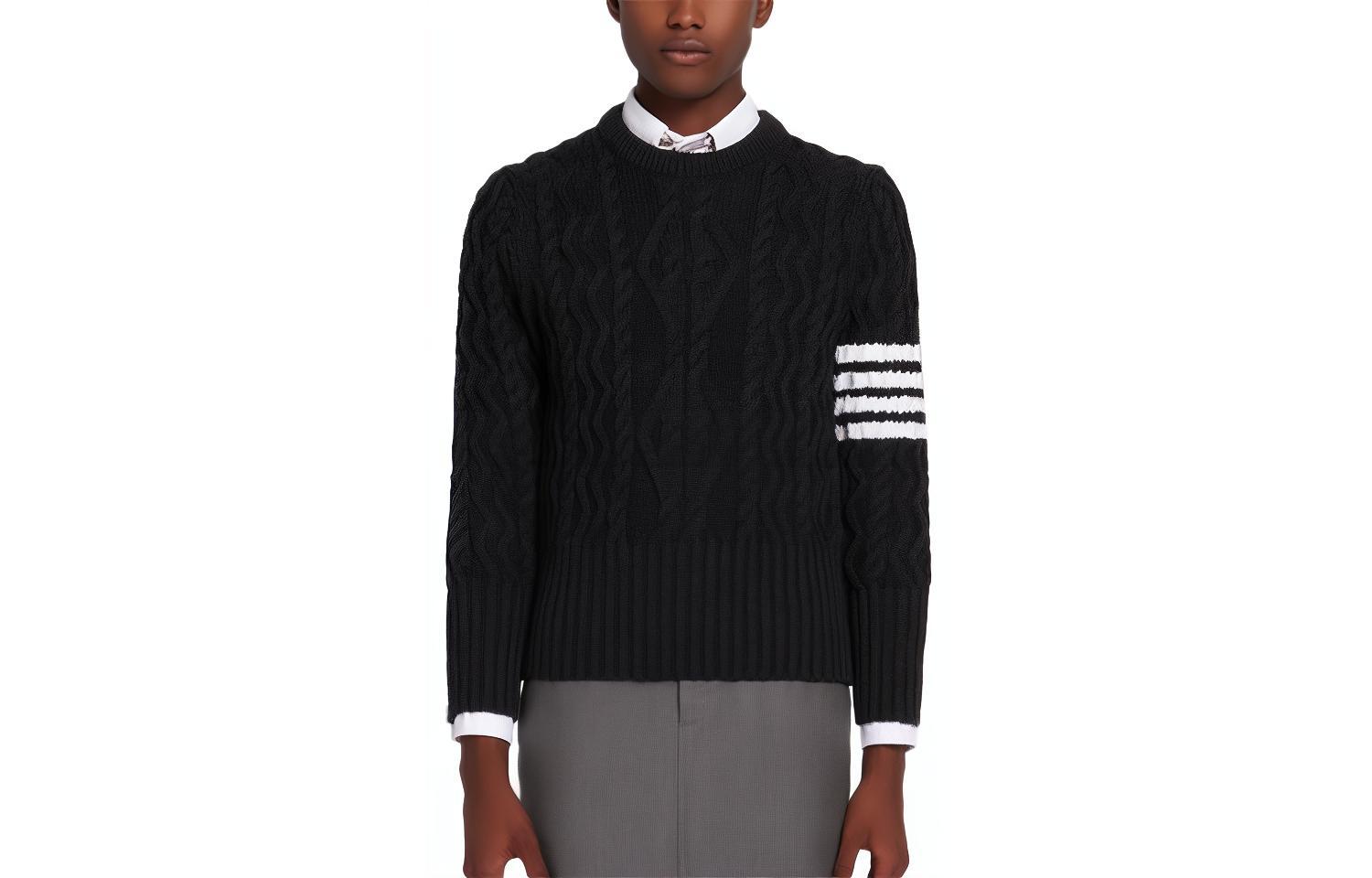 

Свитер мужской темно-серый THOM BROWNE