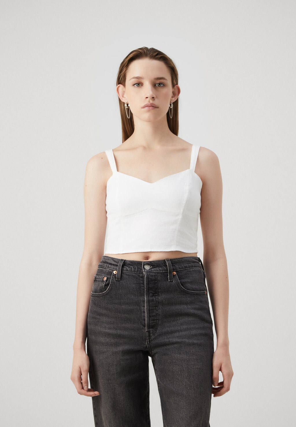

Топ Fashion Hollister Co., белый