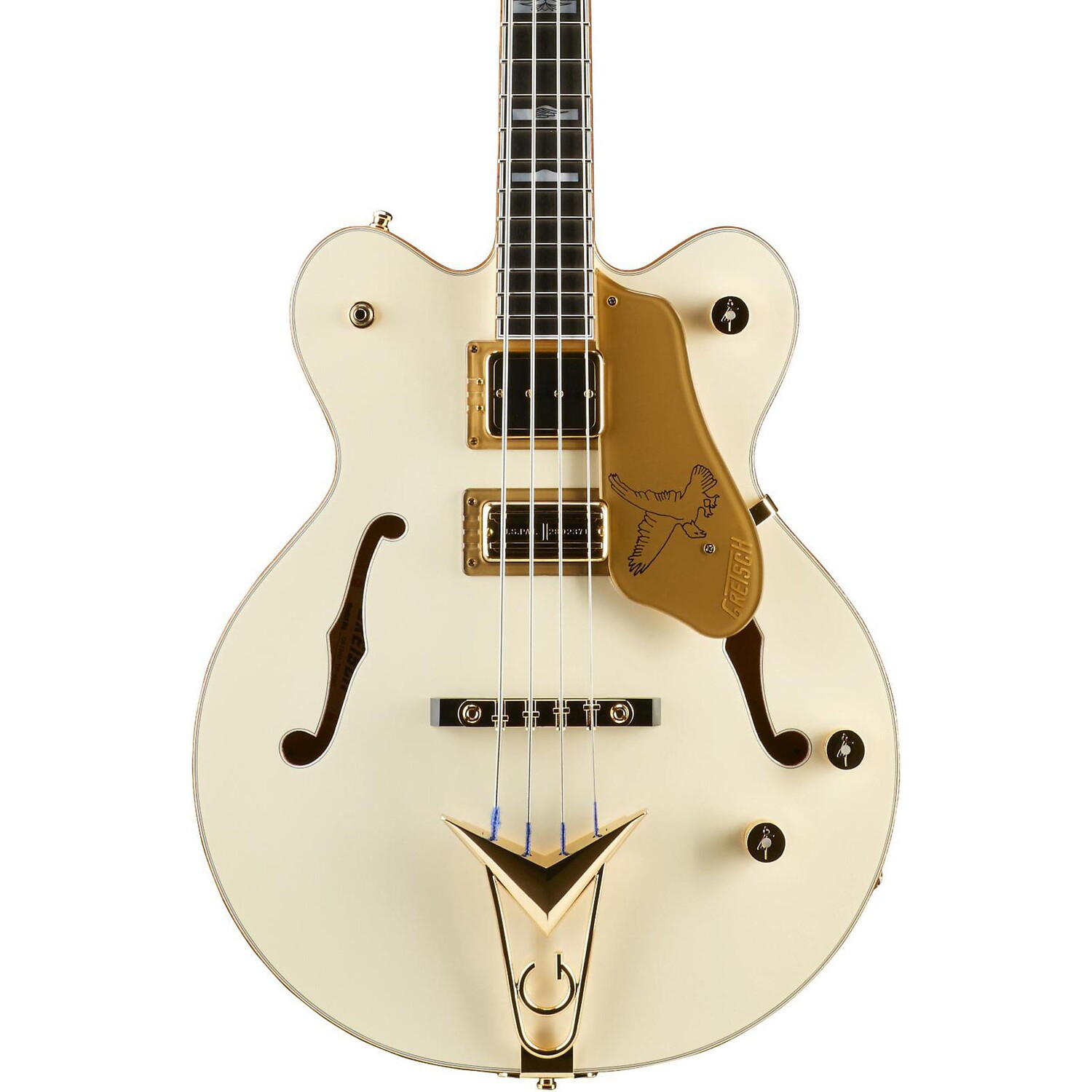 

Gretsch Guitars G6136B-TP-AWT Фирменная электрическая бас-гитара Tom Petersson, состаренная белая