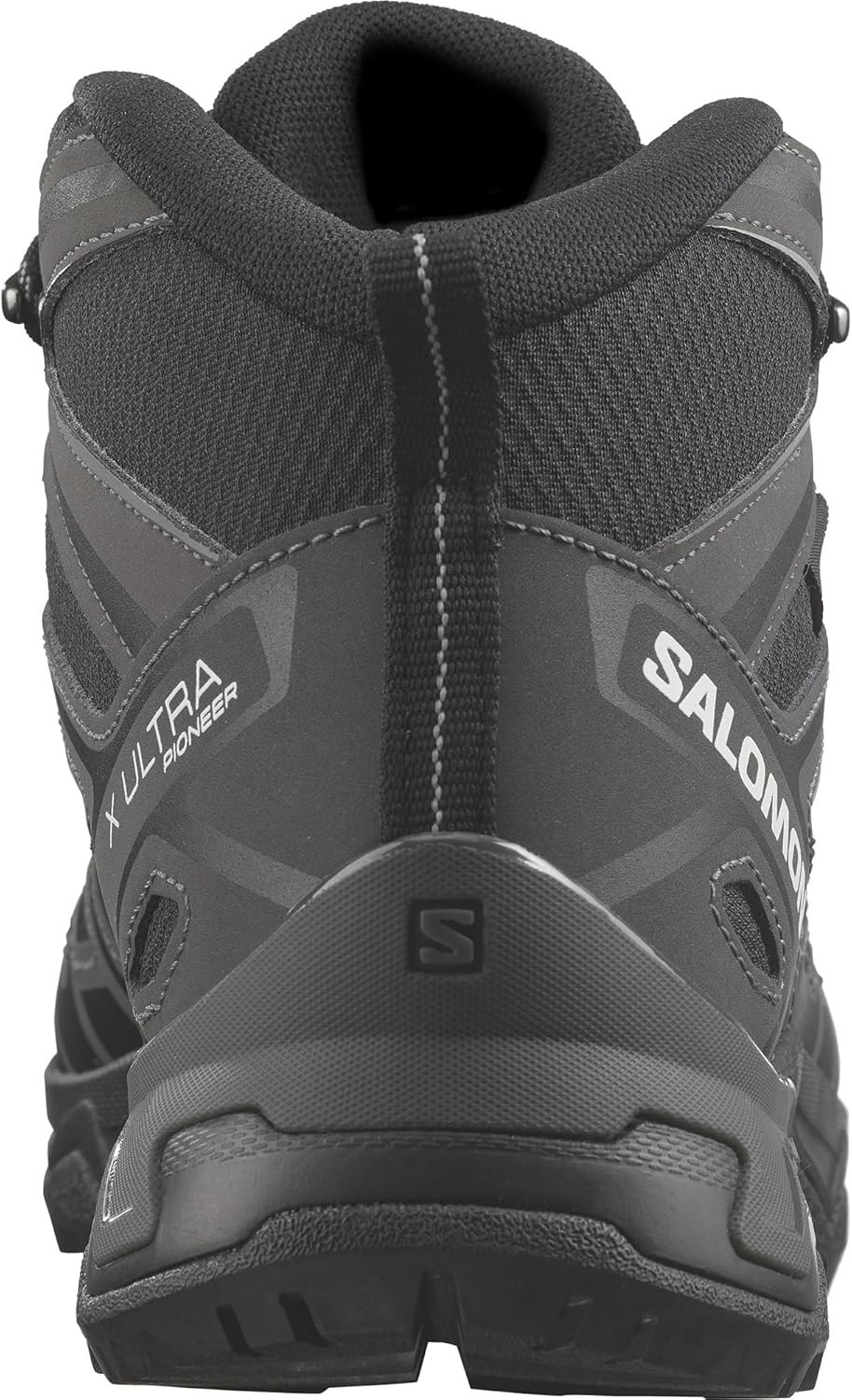 SALOMON женские треккинговые ботинки X Ultra Pioneer Mid Gore-tex, Black Magnet Monument — фото 4