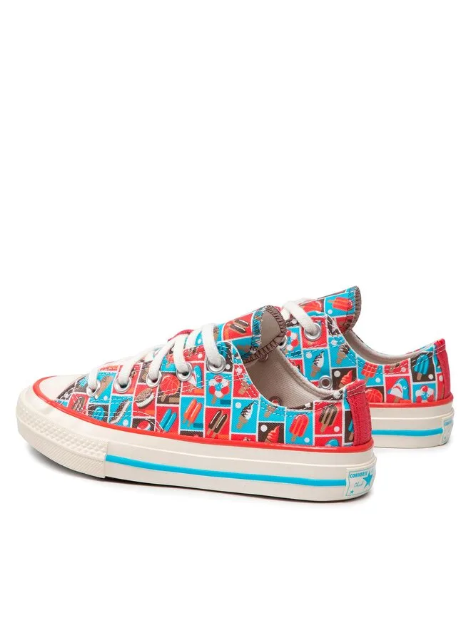 Converse Кроссовки Chuck 70 Ox A00519C из парусины, разноцветные — фото 3