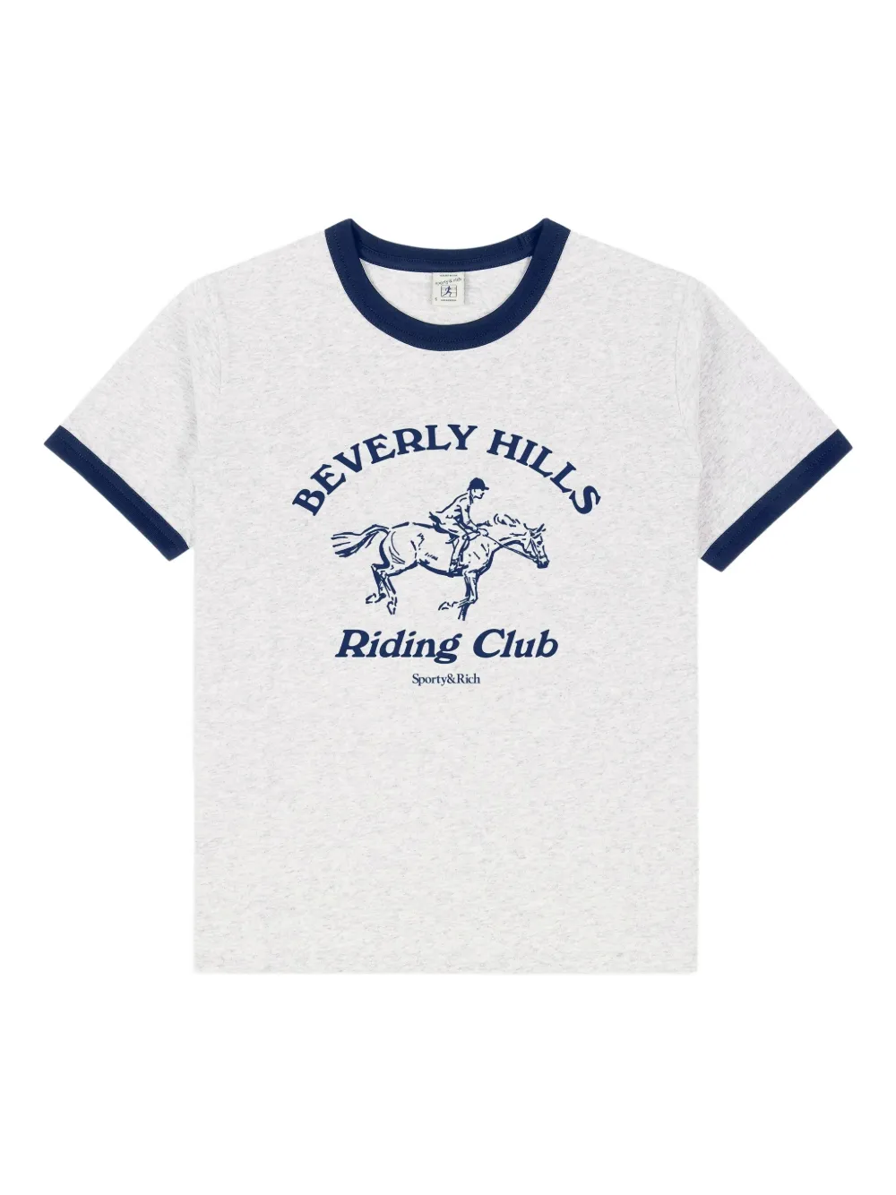 

Футболка с графичным принтом Sporty & Rich, нейтральный